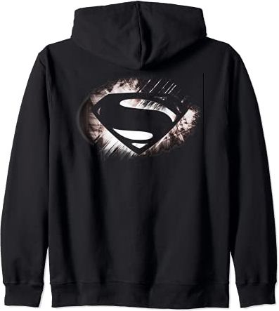 Man of Steel Shield Fracture Felpa con Cappuccio