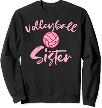 Pink Volleyball Sister Cute Family Matching Sis Girls Women Felpa