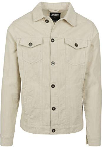 Corduroy Jacket Giacca, Bianco (Offwhite 00555), L Uomo