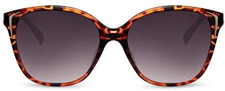 Occhiali da Sole Sunglasses Classici Eleganti Leopardati Stile a Farfalla con Lenti Gradienti Viola da Donna UV400 protetti