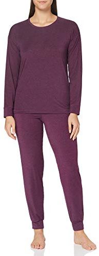 Personal Fit Anzug Lang Set di Pigiama, Prugna, L Donna