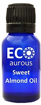 Sweet Almond Oil 100% Natural, Organic & Vegan Essential Oil | Absolute Essential Oil by Eco Aurous with Euro Dropper (30 ml)