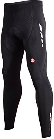 Leggings Uomo Leggings da Ciclismo con Imbottitura 4D, Quick Dry Leggings Collant per Bicicletta,Pantaloni da Ciclismo per Bicicletta Collant Alta Elasticità (2XL, PL8030-4/4 Lunghezza)