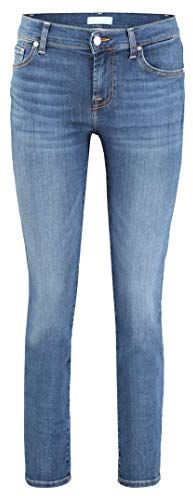 Rise Roxanne Crop Jeans Slim, Blu (Mid Blue EA), W30/L28 (Taglia Unica: 30/28) Donna