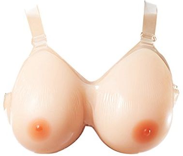 Silicone Breast Forms False Tette Seno Falso F Cup con Stap per Crossdresser Mastectomia