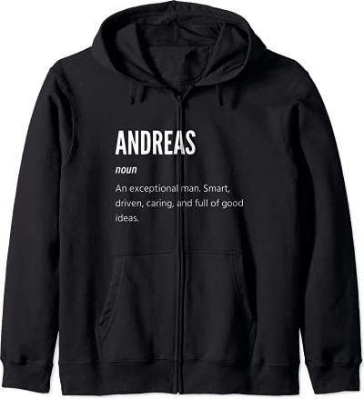 Andreas Gifts, sostantivo, un uomo eccezionale Felpa con Cappuccio