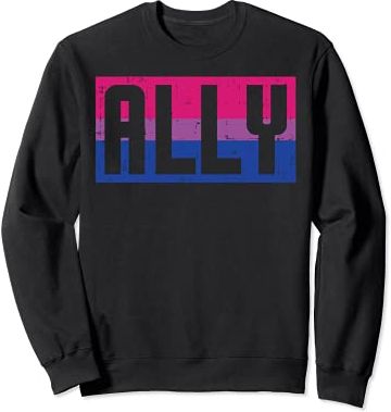 Ally Bisexual Color Flag Cute Bi Pride LGBTQ Men Women Kids Felpa