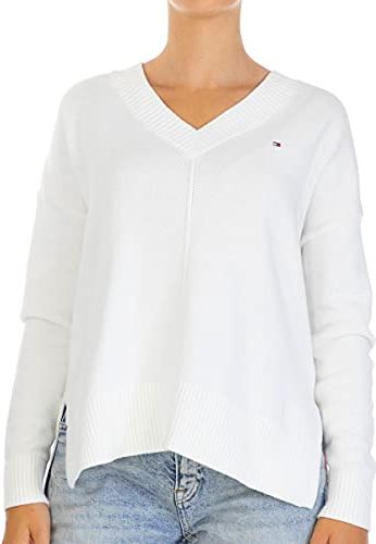 Kesha V-nk Swtr Felpa, Bianco (Ecru Ybl), 44 (Taglia Unica: Large) Donna