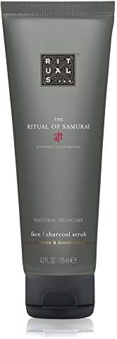 The Ritual of Samurai Face Charcoal Scrub, scrub viso, 125 ml