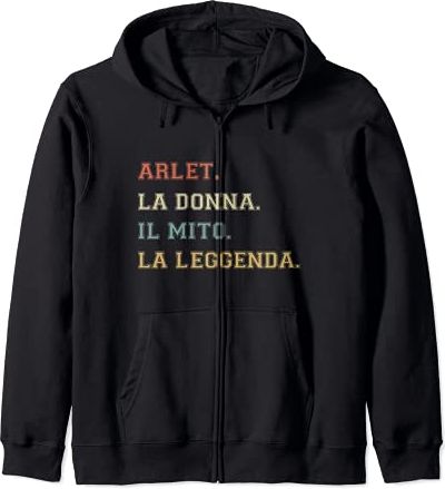 Arlet Donna Il Mito La Leggenda Divertente Personalizzato Felpa con Cappuccio