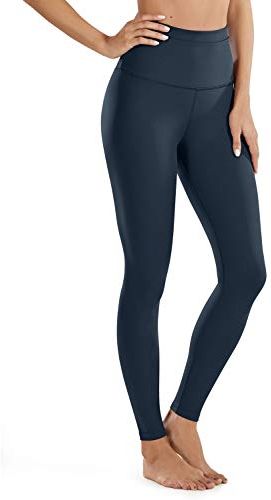 Donna Vita Alta Palestra Pantaloni Sportivo Leggings Sportwear per Yoga-71cm True Navy 42