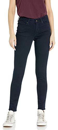 Mid-Rise Skinny Jeans, Indigo Blue Overdyed, 29 Regular