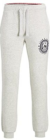 JJIGORDON JJFLOCKER Sweat Pants NAFA Pantaloni Sportivi, White, X-Large Uomo