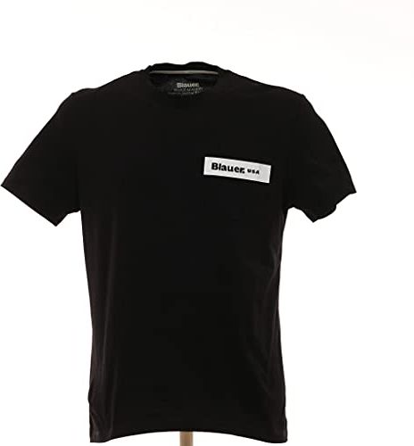 T-Shirt con Tasca Piccola Maglietta a Maniche Corte, Bianco (100 Bianco Ottico), L Uomo