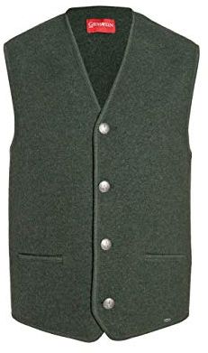 Gilet Achim Trachtenwesten, Verde (melé 422), Large (Taglia Produttore: 56) Uomo