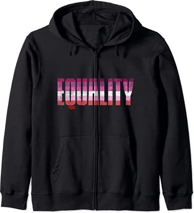 Equality Equal Rights Protest LGBT Lesbian Gay Pride Women Felpa con Cappuccio