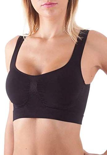 Shaper-Push Up, Bra Modellante, Push up, con Spalla Larga Confortevole Sostiene Il Seno in Modo Naturale (M-L, Nero)