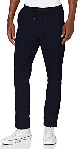 Active Pant Yarn Dye Check Pantaloni, Blue, W38 Uomo