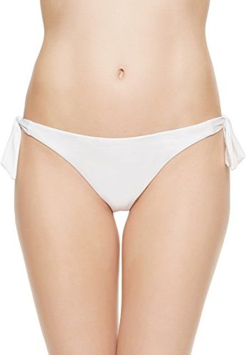 Laccetti Laterali Bikini Slip Sfacciato Brasiliano Bikini Bottom (S,White)