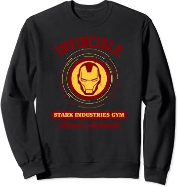 Iron Man Invincible Stark Industries Gym Felpa