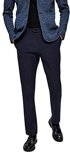 16072675 Pantaloni, Blu (Navy Blazernavy Blazer), 50/L32 (Taglia Unica: 34) Uomo