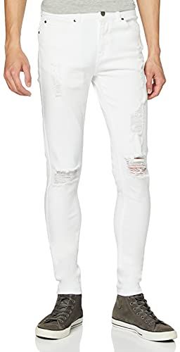 Ez383 Jeans Skinny, Bianco (White White), W34/L34 (Taglia Produttore: 34L) Uomo