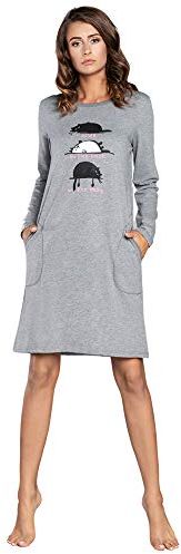 Camicia da Notte da Donna in Cotone Girocollo Casual Camicia da Notte Pigiama da Notte Abbigliamento da casa Modello 2021