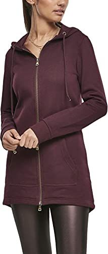 Ladies Sweat Parka Felpa con Cappuccio, Rosso (Redwine 02243), XXL Donna