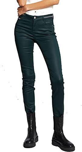 Pantalon Slim enduit 212-PALONA, FORET, 42 Donna