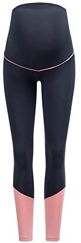 Leggings Sportivi maternità - Pantaloni Yoga per Donne Incinte - Leggings Sportivi per maternità Attivi per la Gravidanza - Pantaloni Sportivi per la maternità - 8300 (Blu Scuro, M)