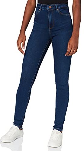 VMSOPHIA HW Skinny J Soft VI3128 Noos Jeans, Dark Blue Denim, L/34 Donna