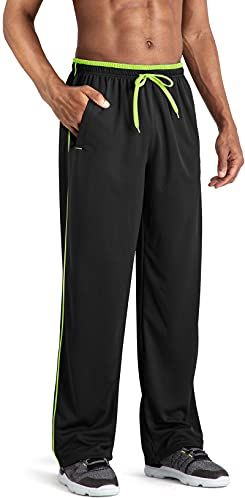 Pantaloni Da Jogging, Con Tasche Con Zip, Pantaloni Leggeri Per Uomo {Nero-03 Grande}