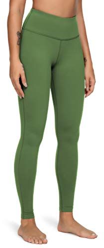 Leggings da Allenamento per Pantaloni da Yoga Flessibili da Donna Colore Esercito-verde Taglia S (4/6)