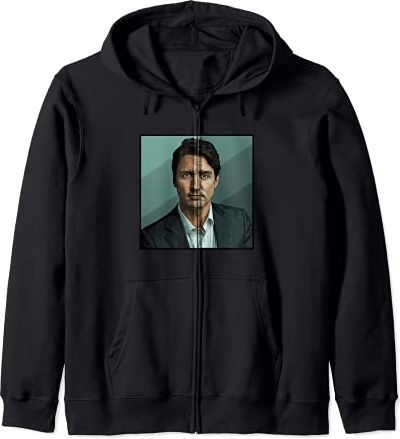 Justin Trudeau primo ministro femminista Meme Felpa con Cappuccio