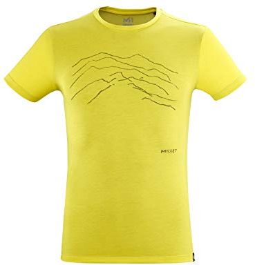 Blurry Mountains T-Shirt, Wild Lime, L Mens