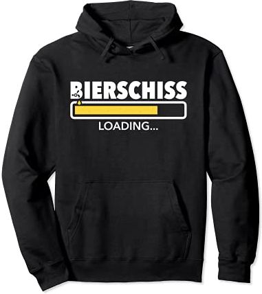 Bierschiss - Maglietta da uomo con scritta in lingua tedesca Felpa con Cappuccio