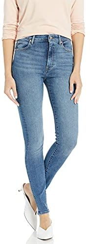Fairfax Jeans skinny a vita alta Donna, Blu chiaro, 38