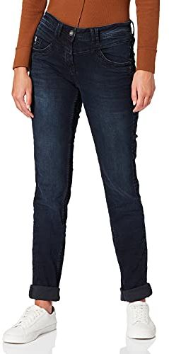 Scarlett Jeans, Blu/Nero, 30W x 34L Donna