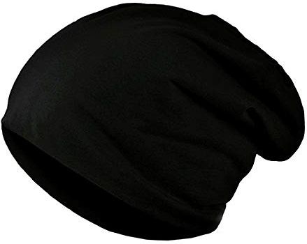 Cappello Unisex - Unisex - Taglia Unica - Berretto - Beanie Cotone - Nero Idea Regalo Natale Compleanno Festa