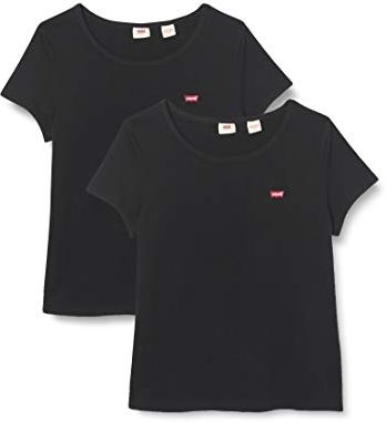 T-Shirt, 2 Pack Tee Mineral Black & Mineral Black, X-Small Donna
