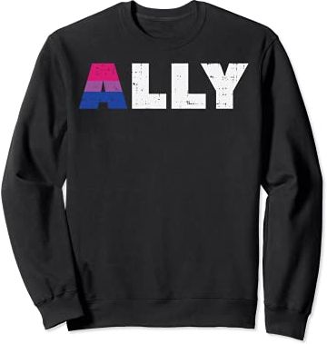 Ally Bisexual Color Cute Bi Pride Flag LGBTQ Men Women Kids Felpa