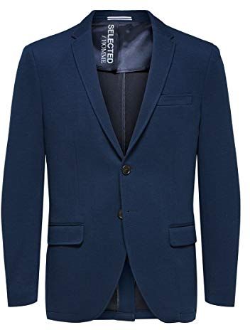 SLHSLIM-Jonas BLZ M Noos Blazer, Dark Sapphire, 46 Uomo