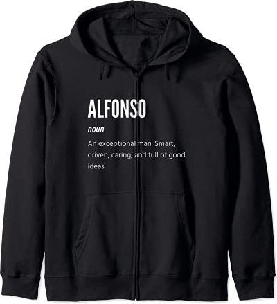 Alfonso Gifts, sostantivo, un uomo eccezionale Felpa con Cappuccio