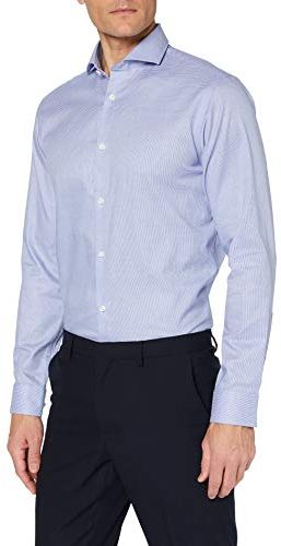 SLHREGSEL-Park Shirt LS Check B Noos Camicia Formale, Bianco (White Checks:.), Small Uomo