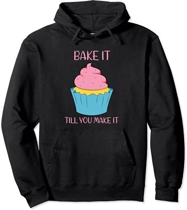 Baking Baker for Women Men Kids Cupcake Felpa con Cappuccio