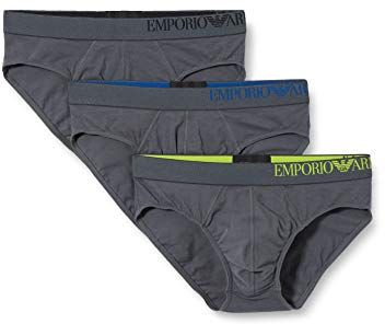 Underwear Multipack-B-Side Logo 3-Pack Brief Boxer, Grigio (Antrac/Antrac/Antrac 23644), Small Uomo