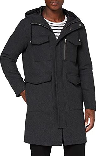 Marchio Amazon - find. Giacca Utility Uomo, Grigio (Char), XXL, Label: XXL