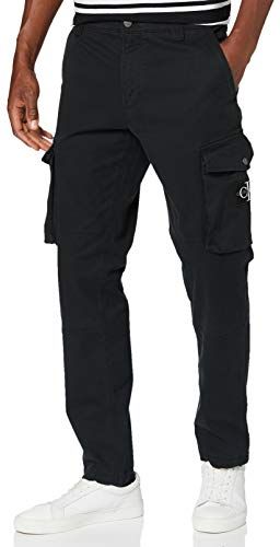 Skinny Washed Cargo Pant Pantaloni, CK Nero, 38W / 32L Uomo