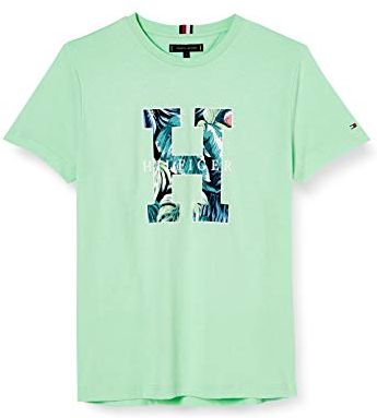 Floral H Tee Camicia, Green, X-Small Uomo