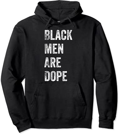 Felpa con cappuccio Black Pride per uomo Donna | Nero Men Are Dope Felpa con Cappuccio